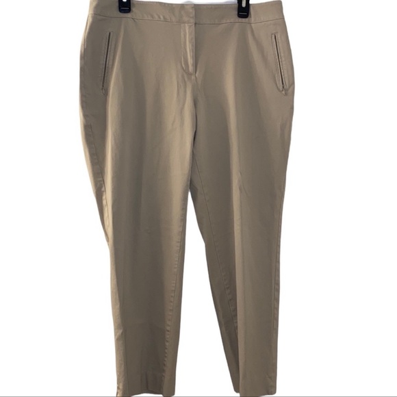 Talbots Pants - Talbots Cream Curvy Dress Pants 16P